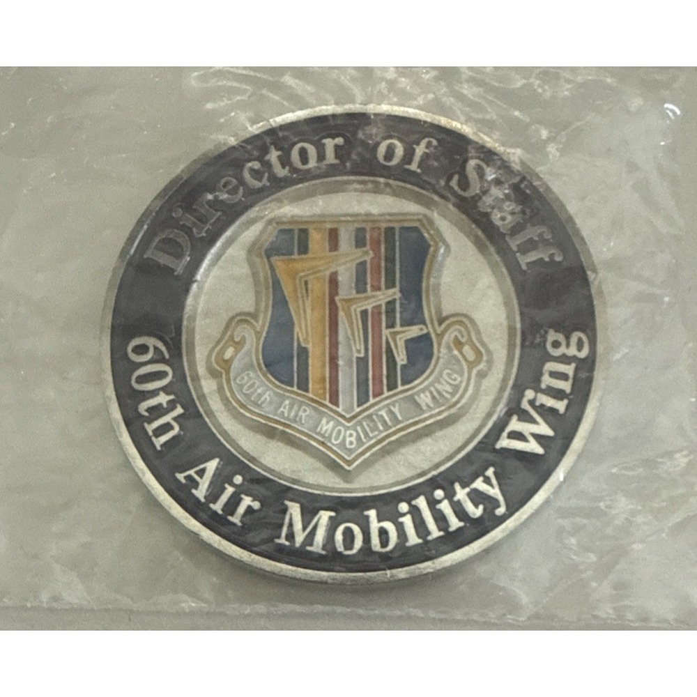 Staff Director America's First Choice 60th Air Mobility Wing Challenge Coin RR10